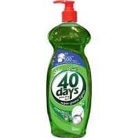 40 DAYS DISHWASH PANDAN & LIME 500ML(12 Units Per Carton)